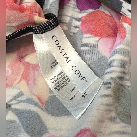 Coastal Cove Tropical Swim Top Only - Picture 6 of 7